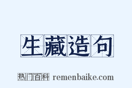 生藏造句是什么意思的图片